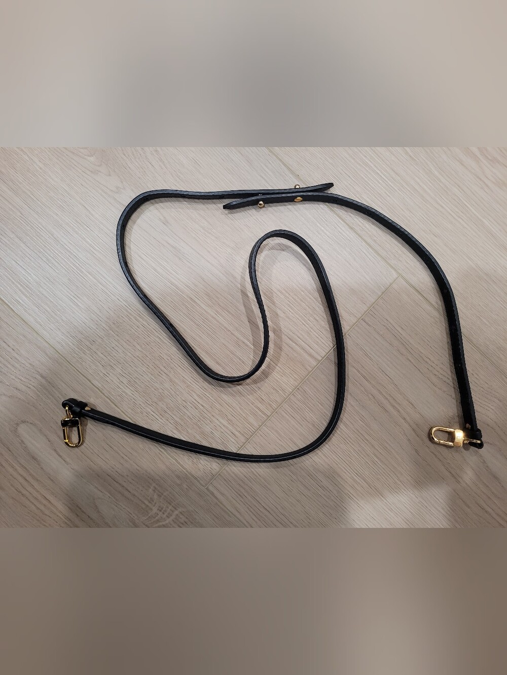 Louis Vuitton Replacement Black Leather Crossbody Strap